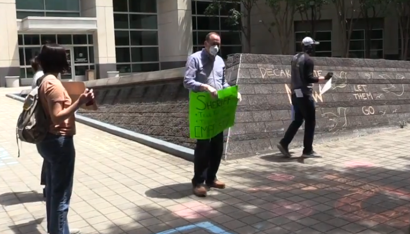 Tim Emry at Charlotte Freedom Friday Protest